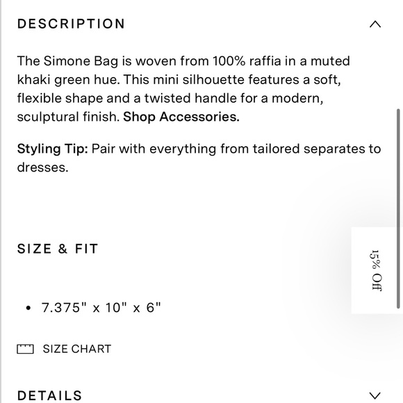 NWT • Simone raffia bag from ALC in hazel - Picture 4 of 14